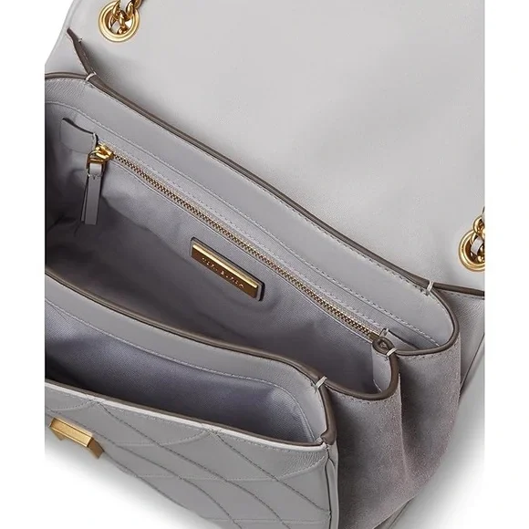 Tory Burch Fleming Soft Convertible Shoulder Bag – Bay Gray - Picture 16 of 16